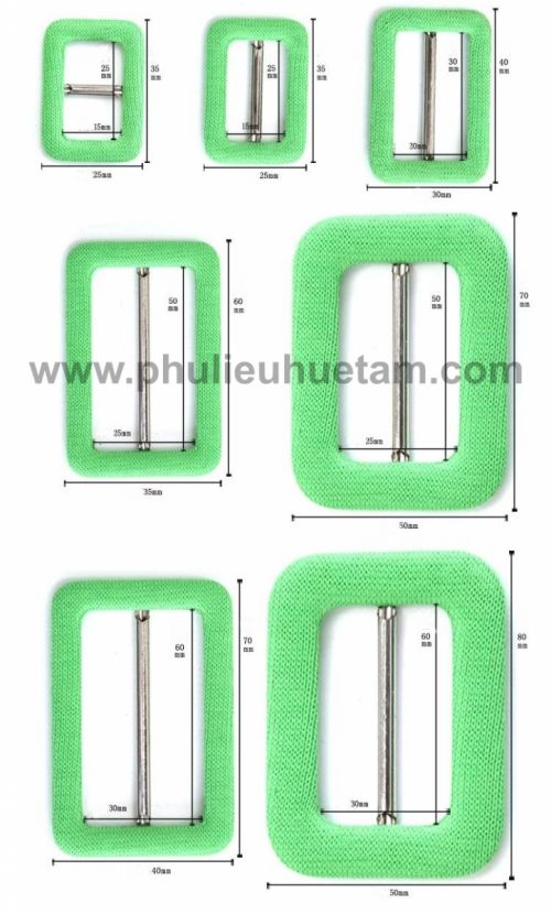 khóa bọc vải hình chữa nhật