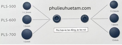 Nút bấm nhựa 4 thành phần