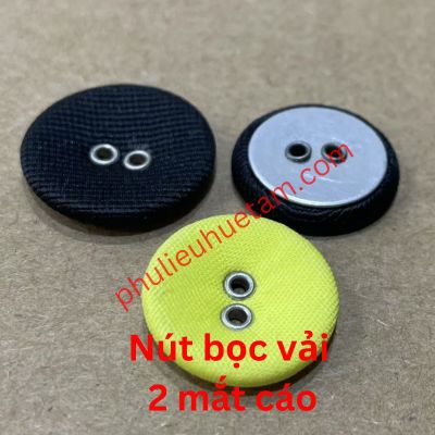 nút bọc vải mắt cáo