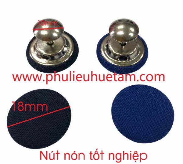 nút bọc vải nón tốt nghiệp