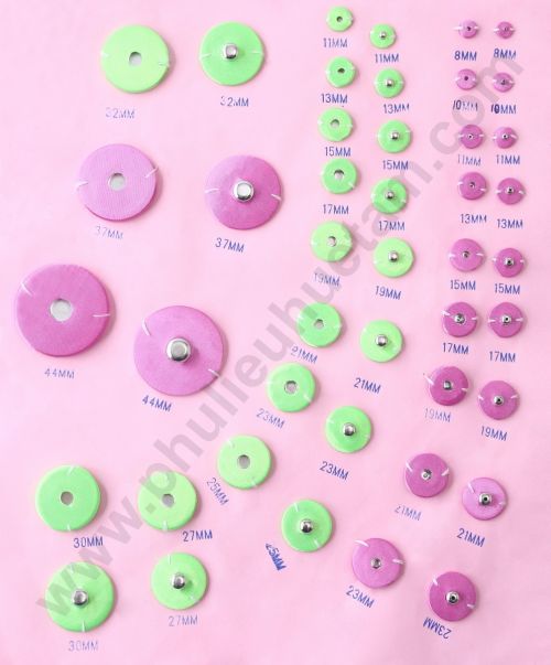 nút bóp bọc vải