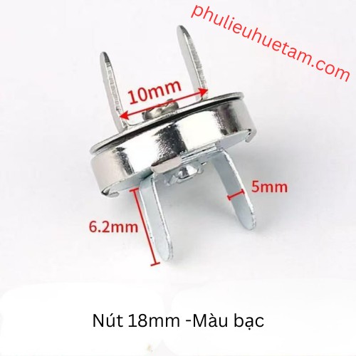 Nút hít nam châm hai chân