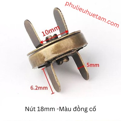 Nút hít nam châm hai chân