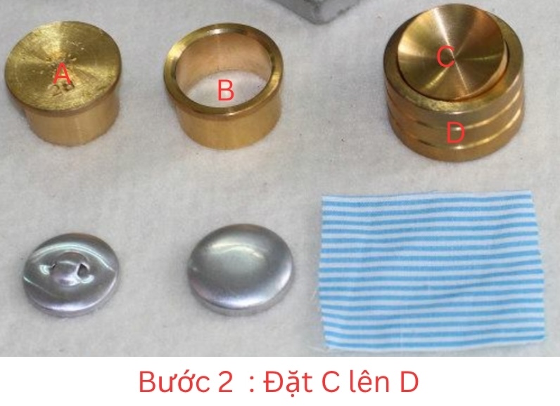 cách đóng nút bọc vải