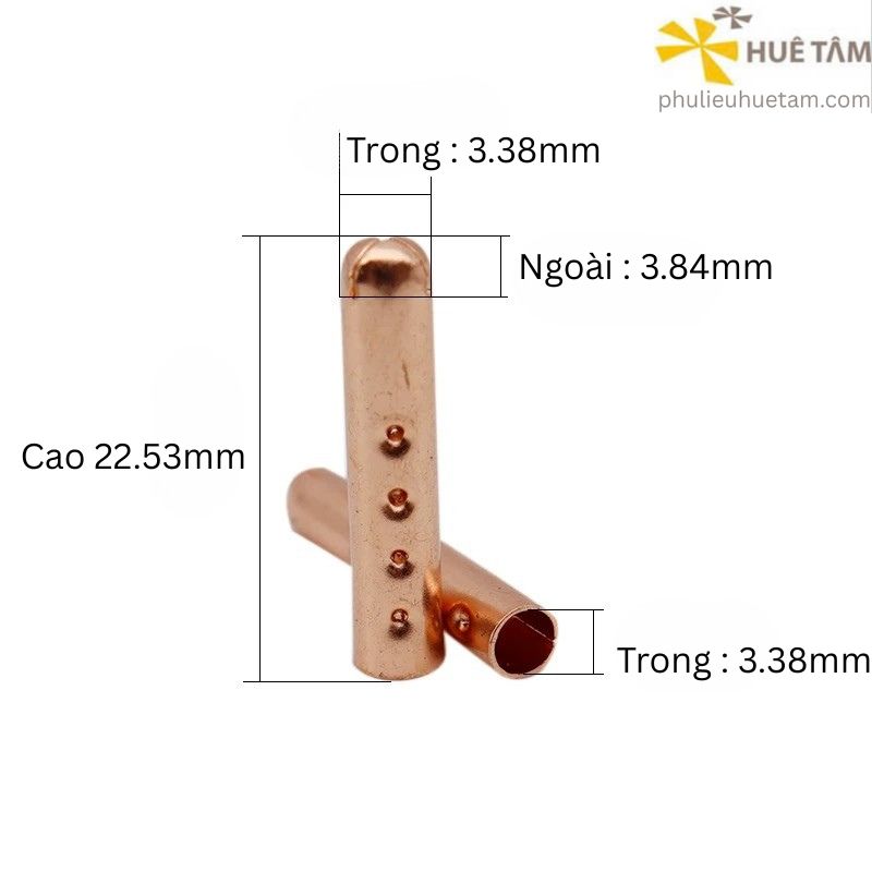Đầu bọc dây luồn - kiểu mở miệng một nửa