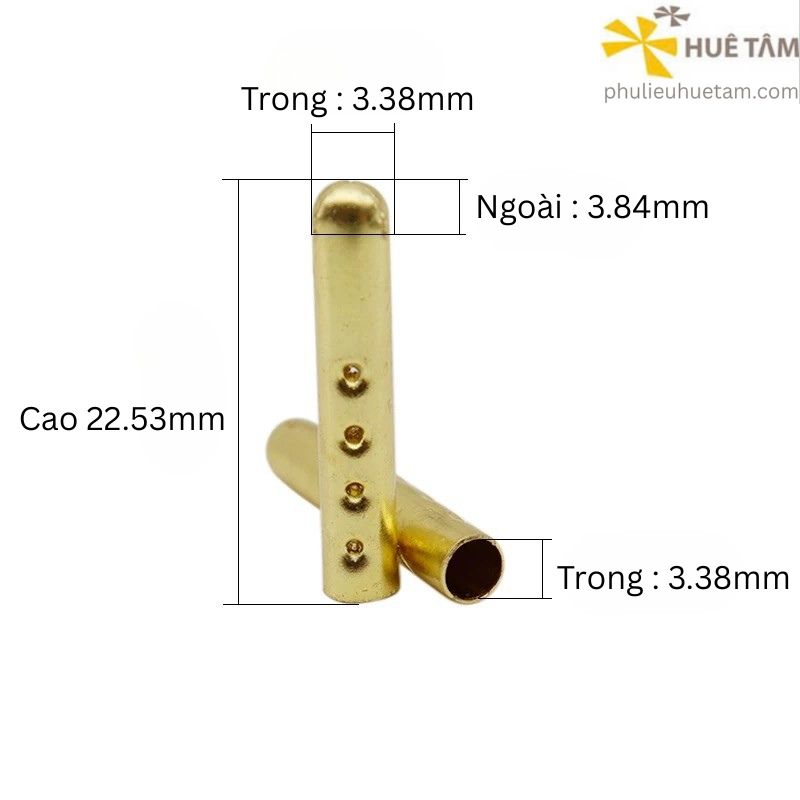 Đầu bọc dây luồn - kiểu mở miệng một nửa