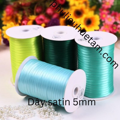 Dây Satin- Vật Liệu Trang Trí Tinh Tế, Sang Trọng Cho Mọi Ý Tưởng Sáng Tạo