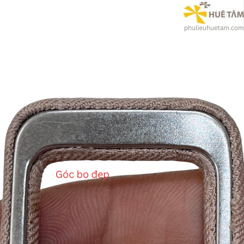 Khoá nịt bọc vài lọt lòng 2,5cm biên to biên nhỏ thân cong