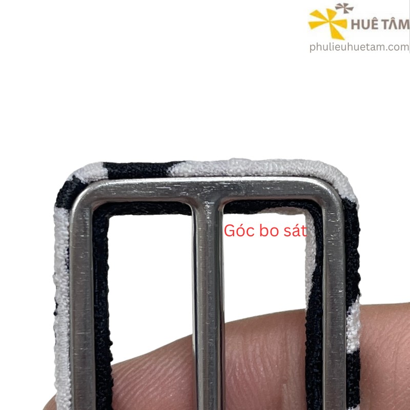 Khoá nịt bọc vải lọt lòng 3cm biên nhỏ