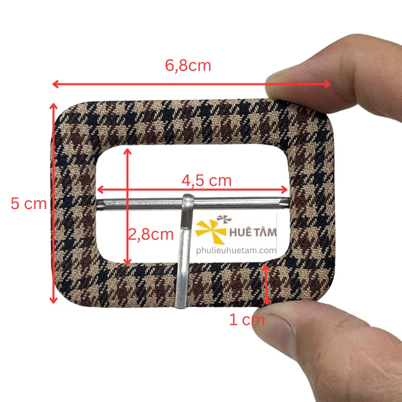 Khoá nịt bọc vải lọt lòng 4,5cm