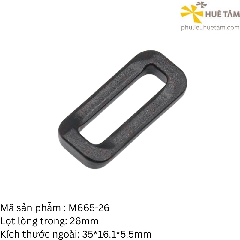 Khoen nhựa hình chữ nhật KAM