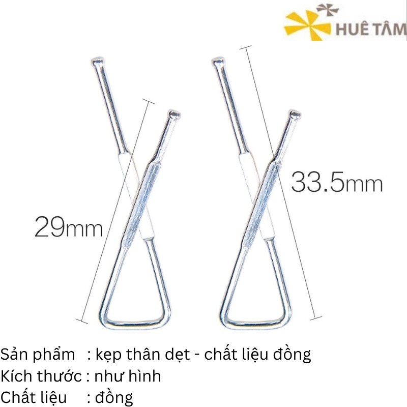 Kim kẹp đóng gói áo sơ mi