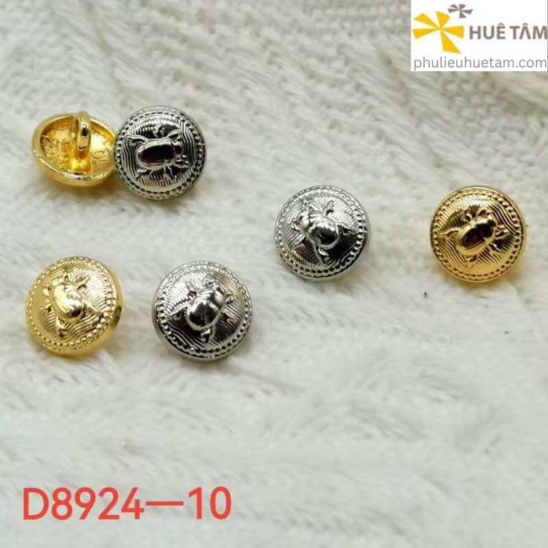 Nút áo kim loại có chân