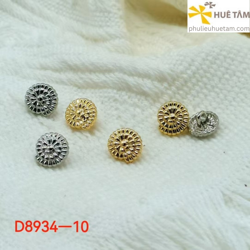Nút áo kim loại có chân