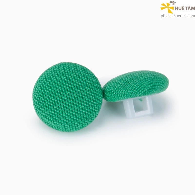 Nút bọc vải chân nhựa trắng16L