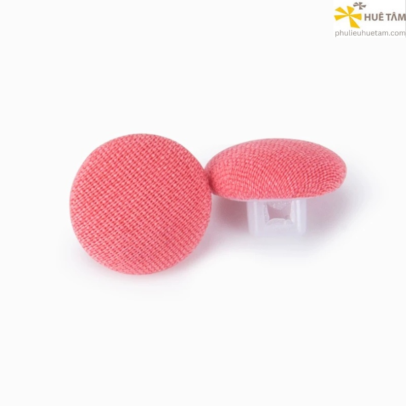 Nút bọc vải chân nhựa trắng16L
