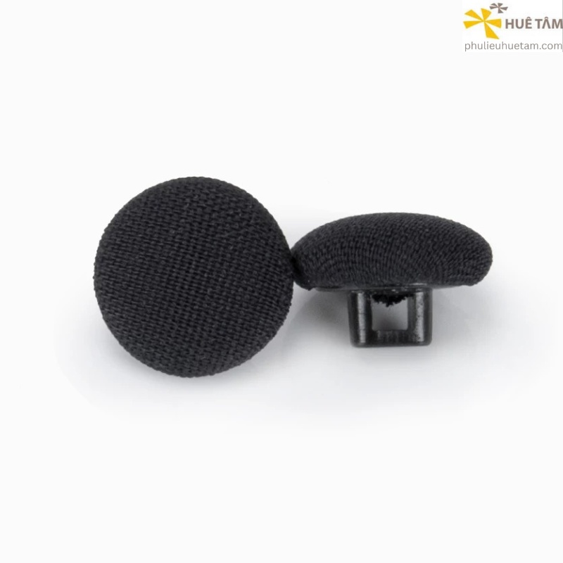Nút bọc vải chân nhựa trắng16L