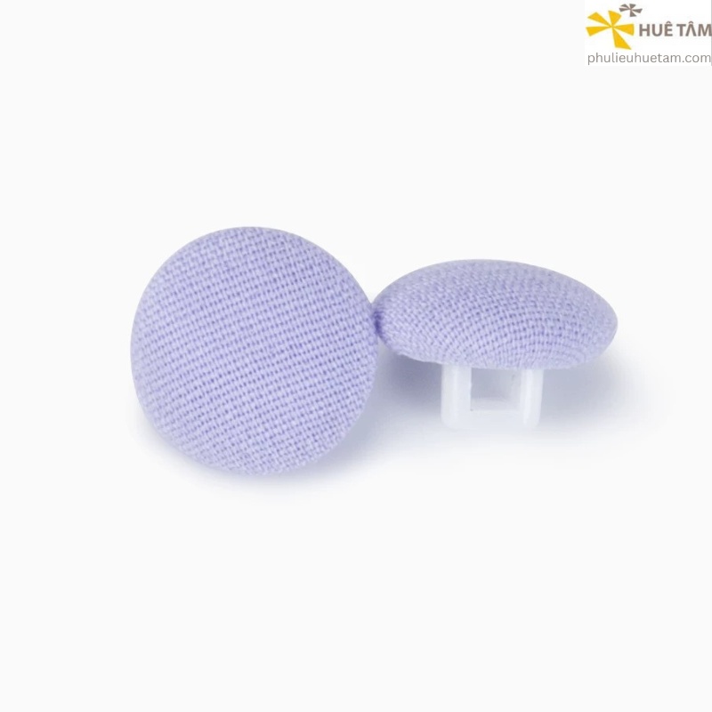 Nút bọc vải chân nhựa trắng16L