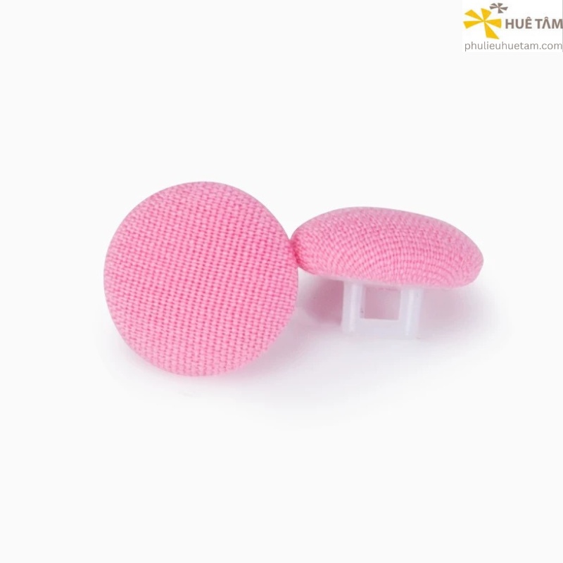 Nút bọc vải chân nhựa trắng16L
