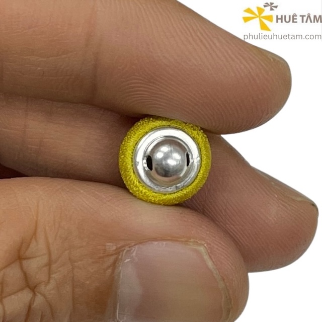 Nút bọc vải HalfBall chân nhôm tròn và chân kẽm
