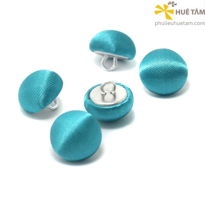 Nút bọc vải HalfBall chân nhôm tròn và chân kẽm