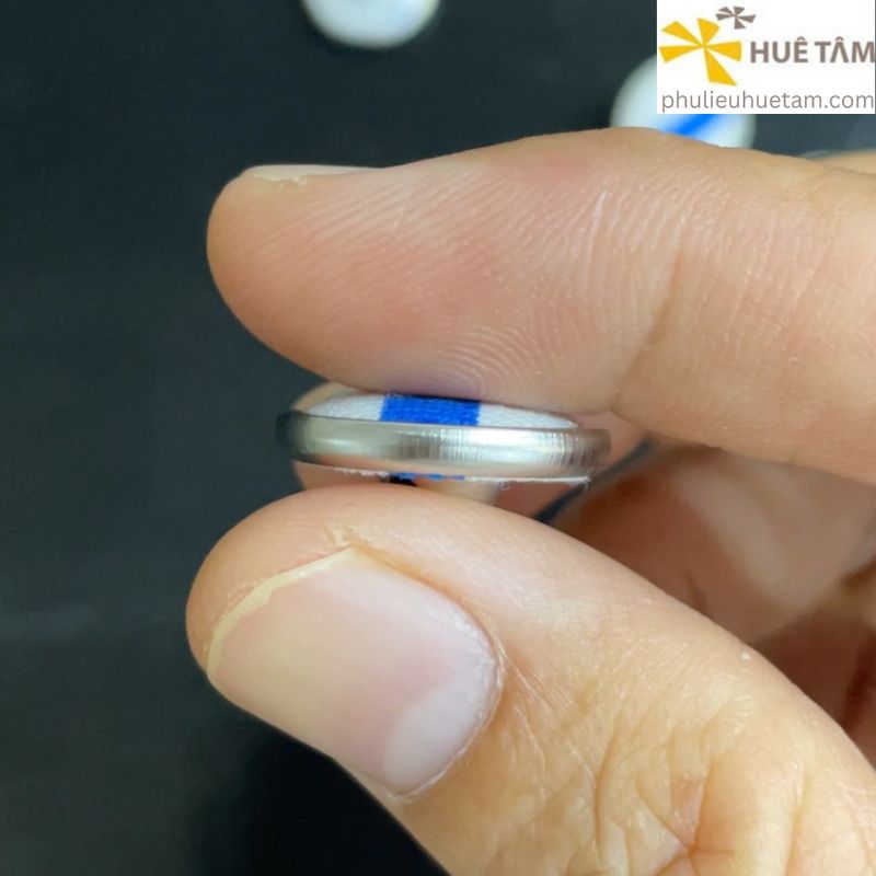 Nút bọc vải mặt cong bọc khoen