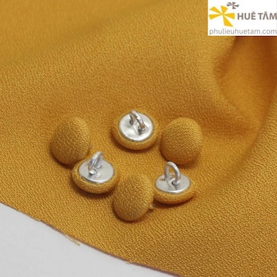 Nút bọc vải mặt cong chân kẽm chân đồng chân sắt
