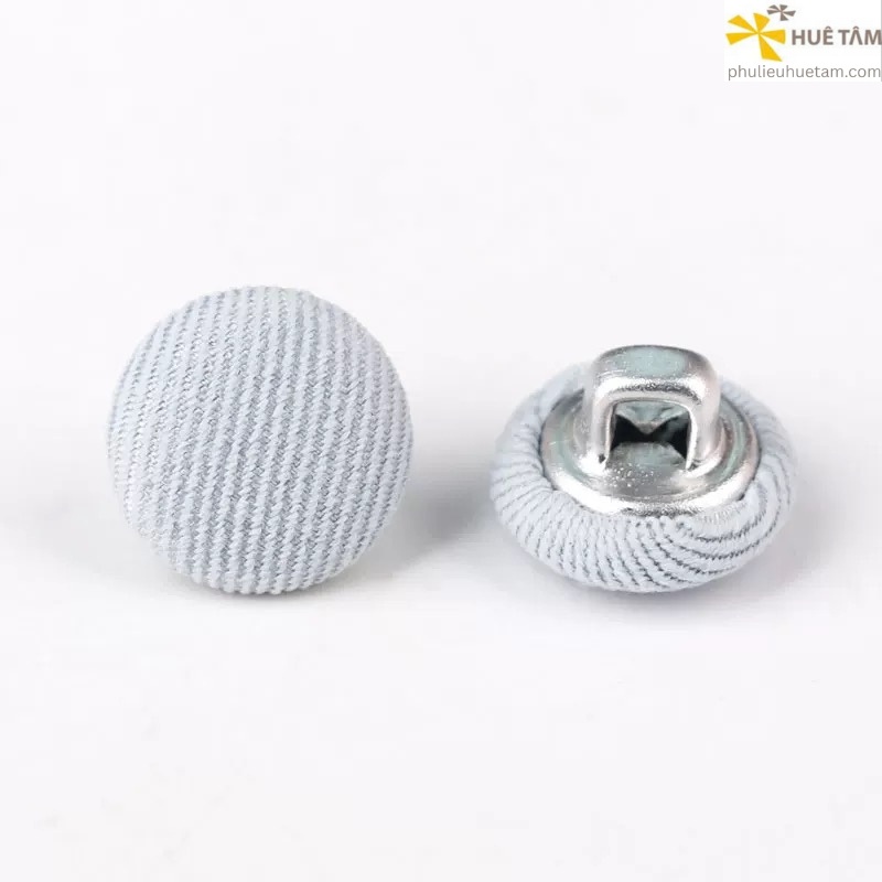 Nút bọc vải mặt cong chân nhôm cao