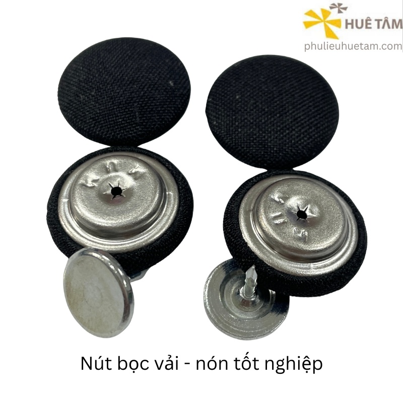 Nút bọc vải nón tốt nghiệp