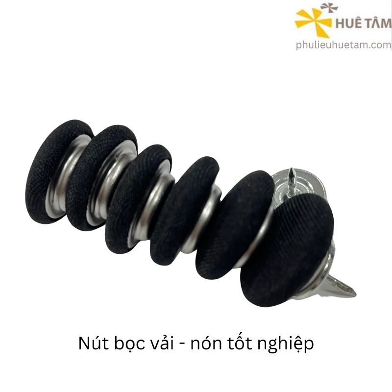Nút bọc vải nón tốt nghiệp