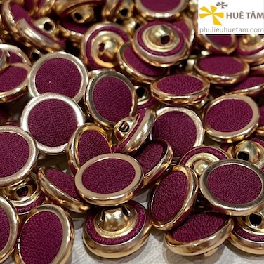 Nút bọc vải viền khoen