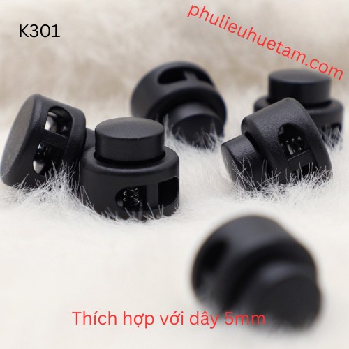 Nút chặn dây dạng tròn dây 5mm
