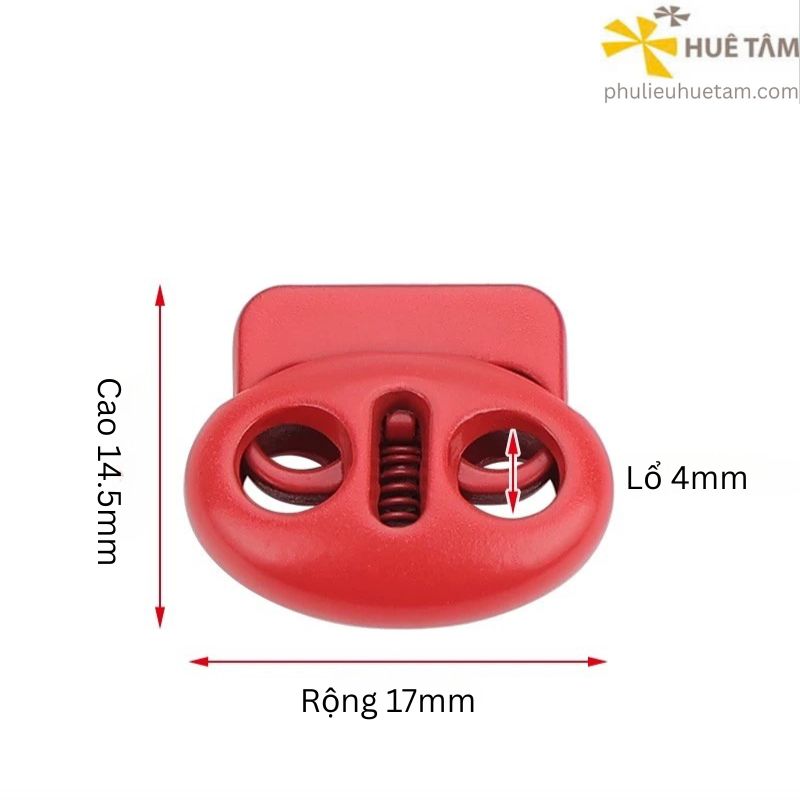 Nút chặn dây stopper hợp kim phun sơn