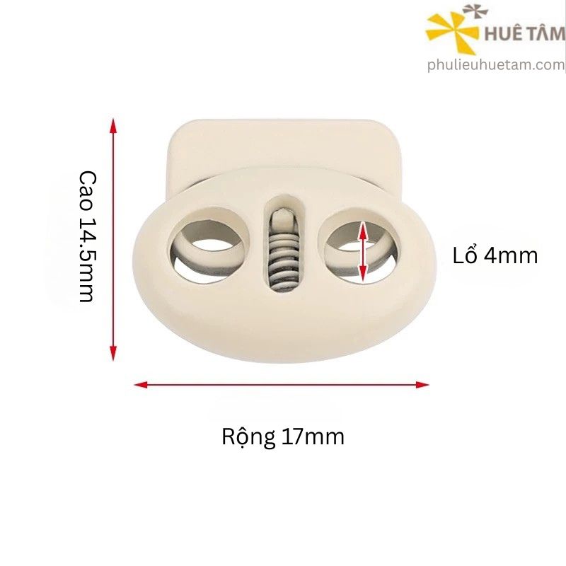 Nút chặn dây stopper hợp kim phun sơn