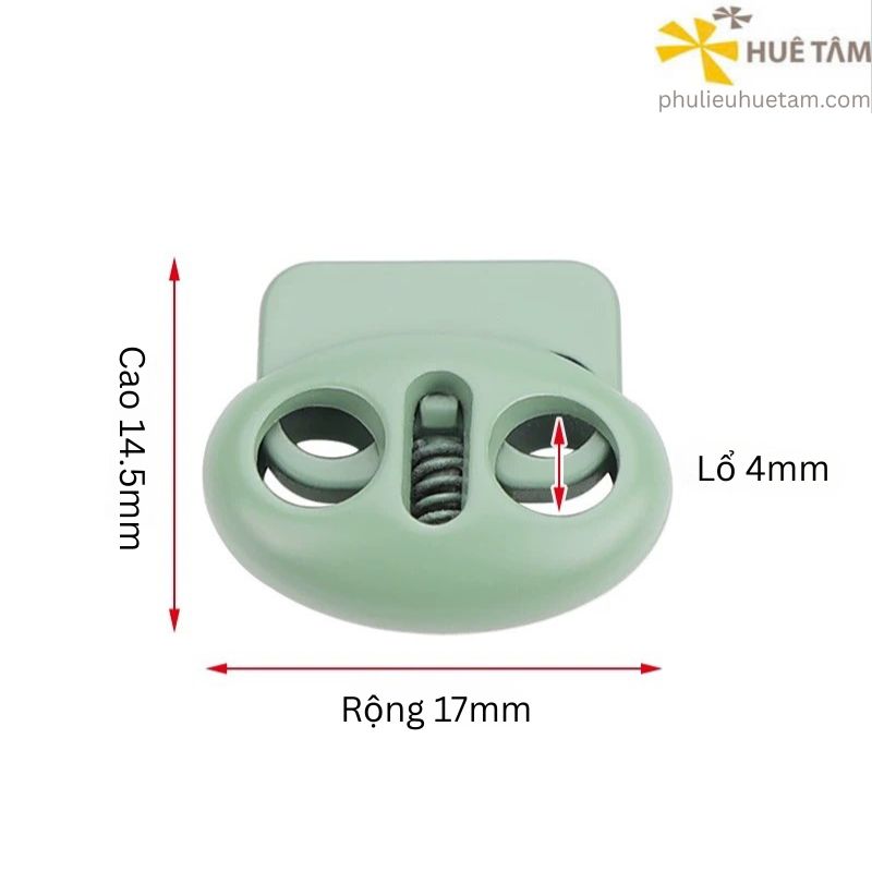 Nút chặn dây stopper hợp kim phun sơn
