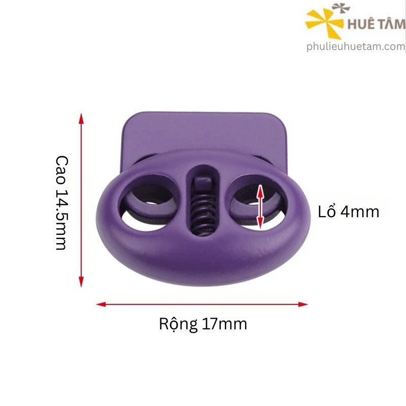 Nút chặn dây stopper hợp kim phun sơn