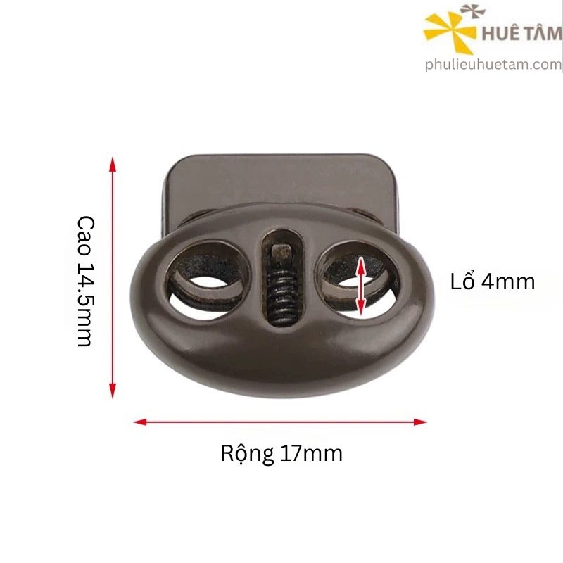 Nút chặn dây stopper hợp kim phun sơn