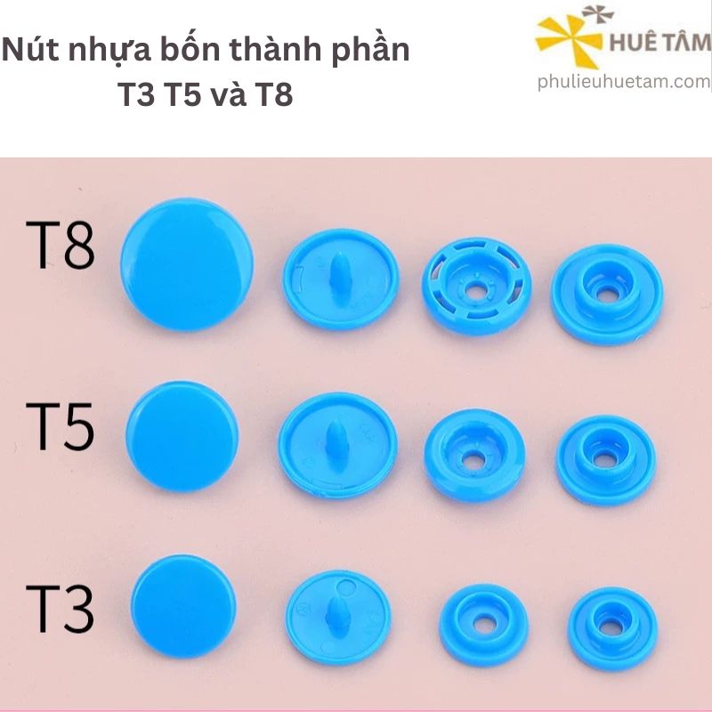 Nút nhựa bốn thành phần T3 T5 T8