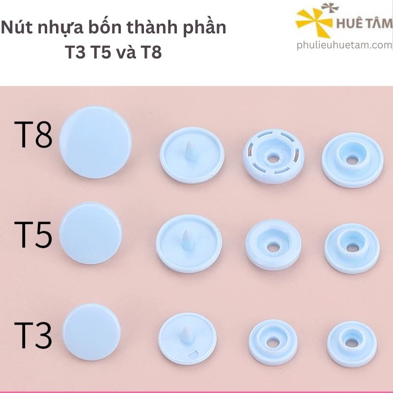 Nút nhựa bốn thành phần T3 T5 T8