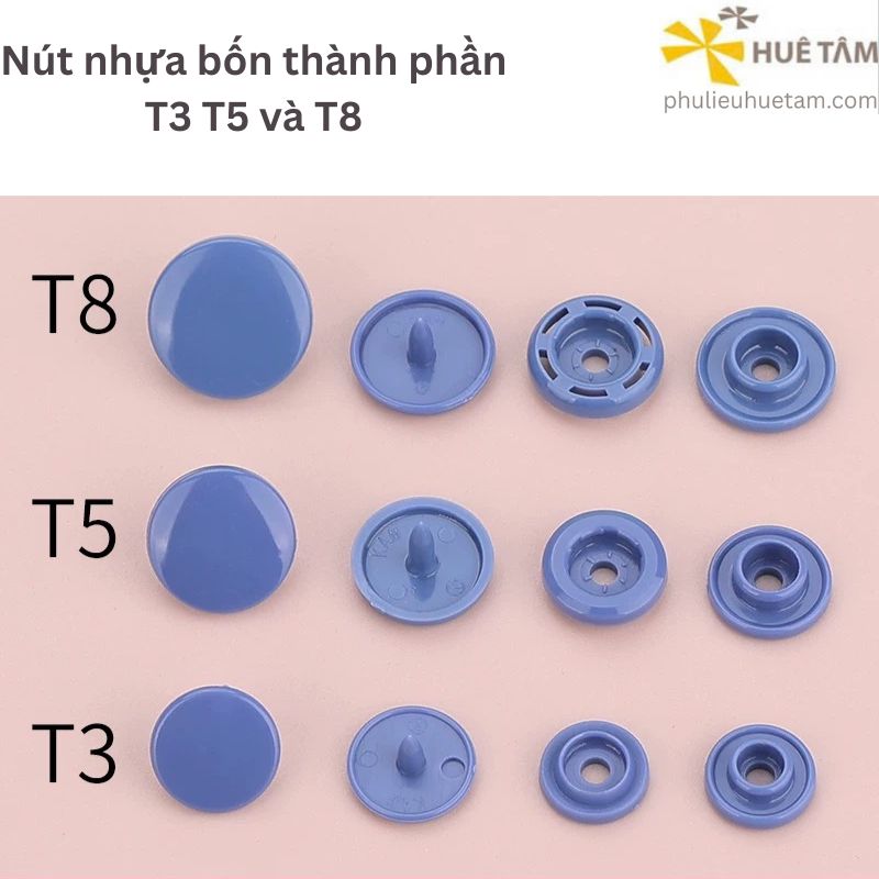 Nút nhựa bốn thành phần T3 T5 T8
