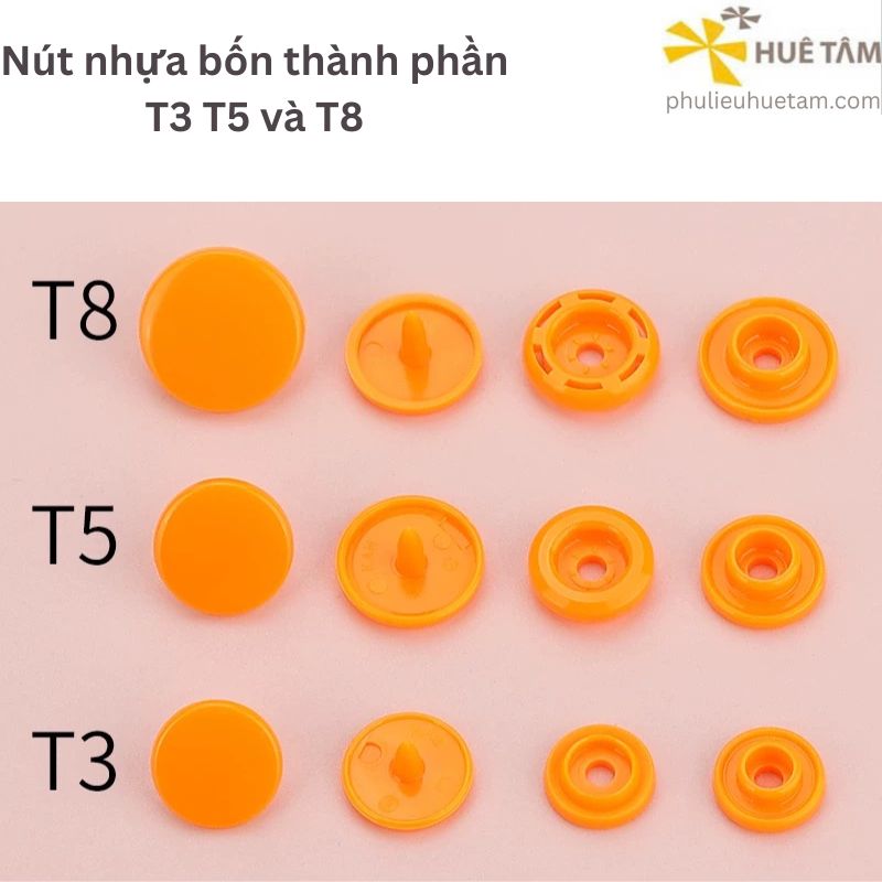 Nút nhựa bốn thành phần T3 T5 T8