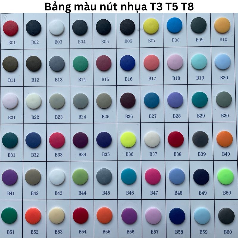 Nút nhựa bốn thành phần T3 T5 T8
