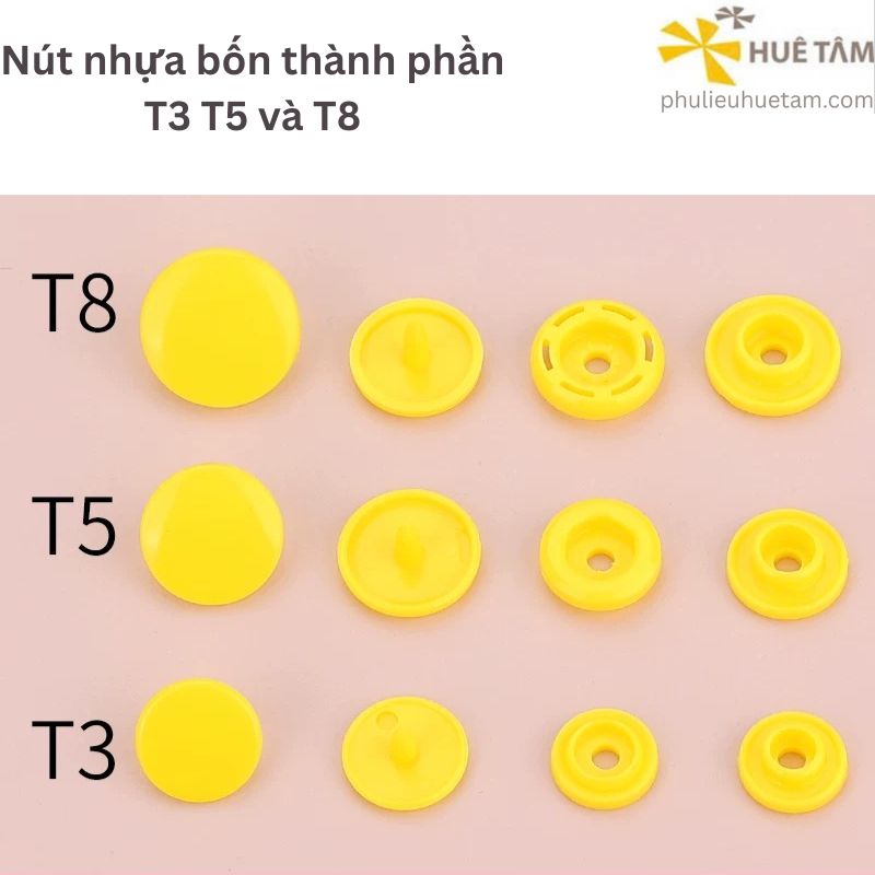Nút nhựa bốn thành phần T3 T5 T8