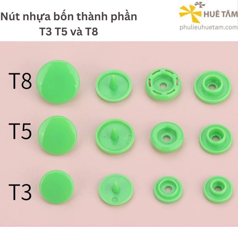 Nút nhựa bốn thành phần T3 T5 T8