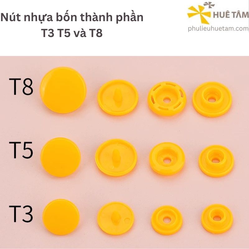 Nút nhựa bốn thành phần T3 T5 T8