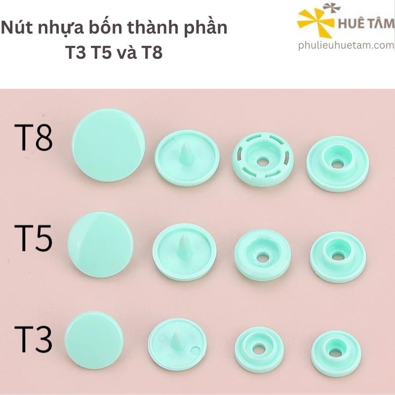 Nút nhựa bốn thành phần T3 T5 T8