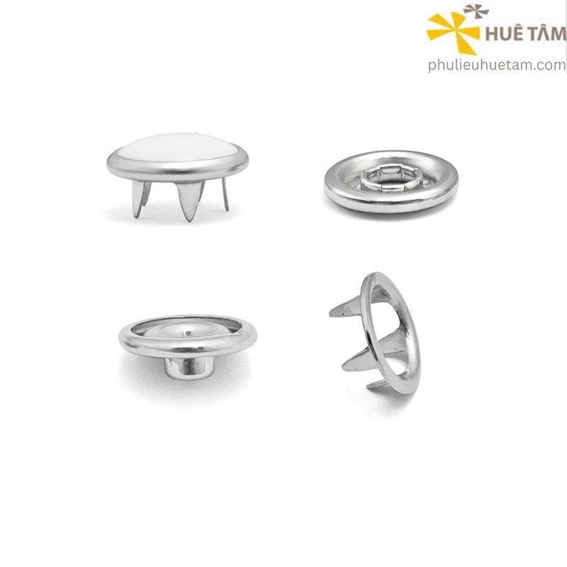 Nút prong snap mặt trân châu