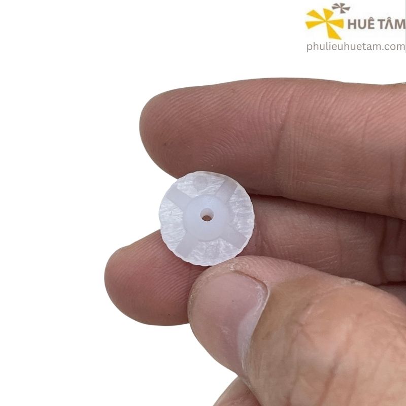 Phôi cúc nón bọc vải đế nhựa đinh nhôm