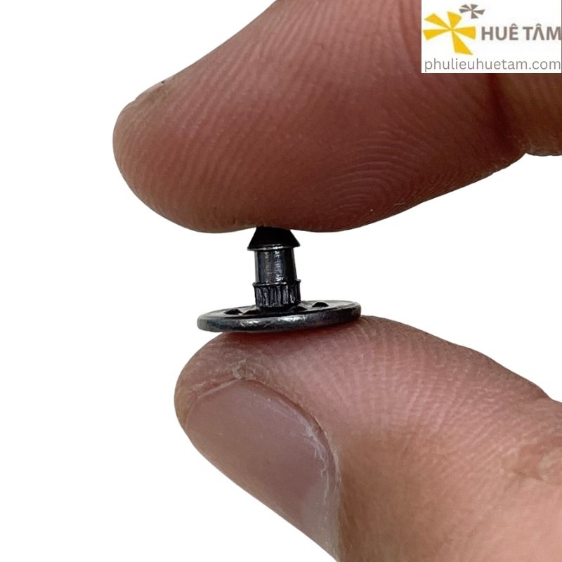 Phôi cúc nón bọc vải đế nhựa đinh nhôm