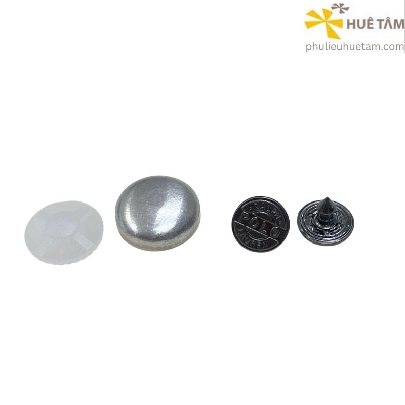 Phôi cúc nón bọc vải đế nhựa đinh nhôm